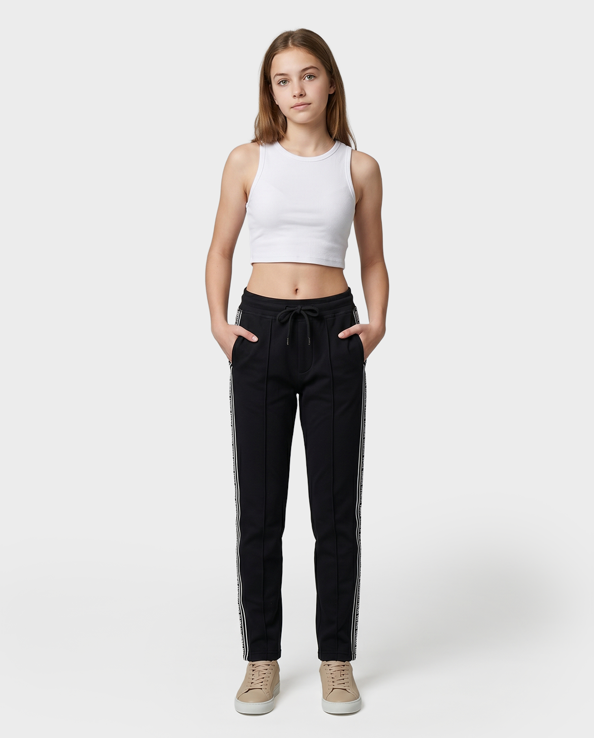 Spodnie dresowe z przeszyciami - Image #2