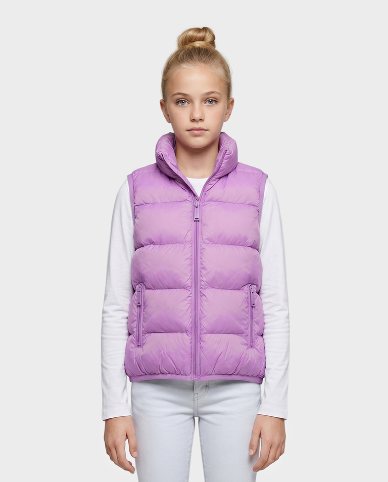 Fioletowy bezrękawnik z logo