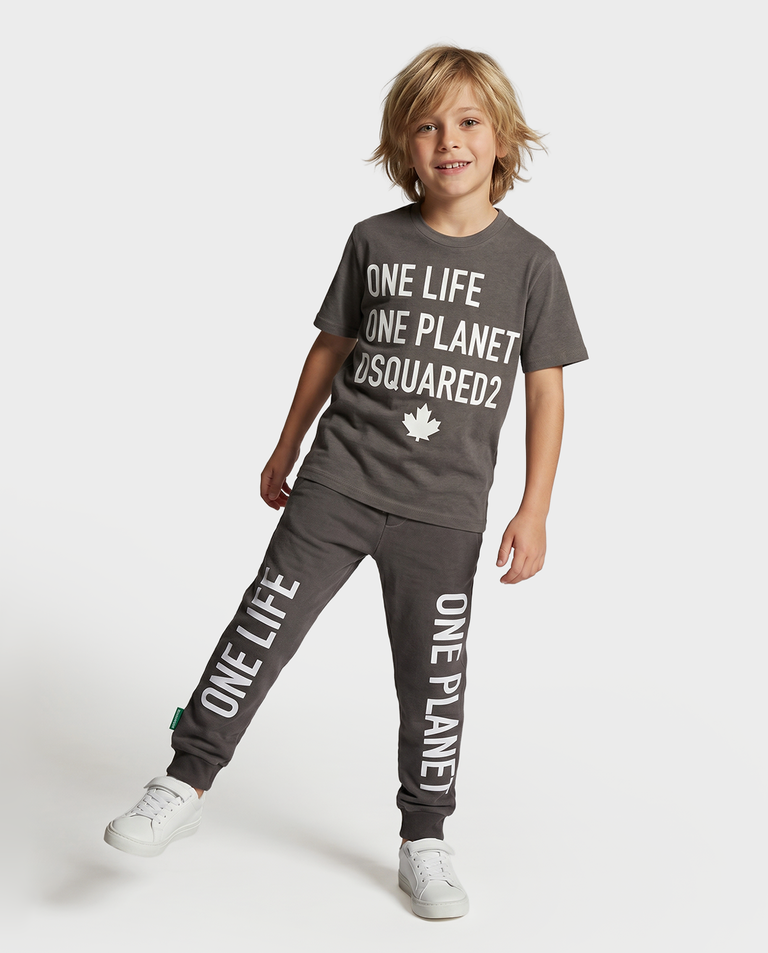 Bawełniane spodnie dresowe z nadrukiem - Image #2