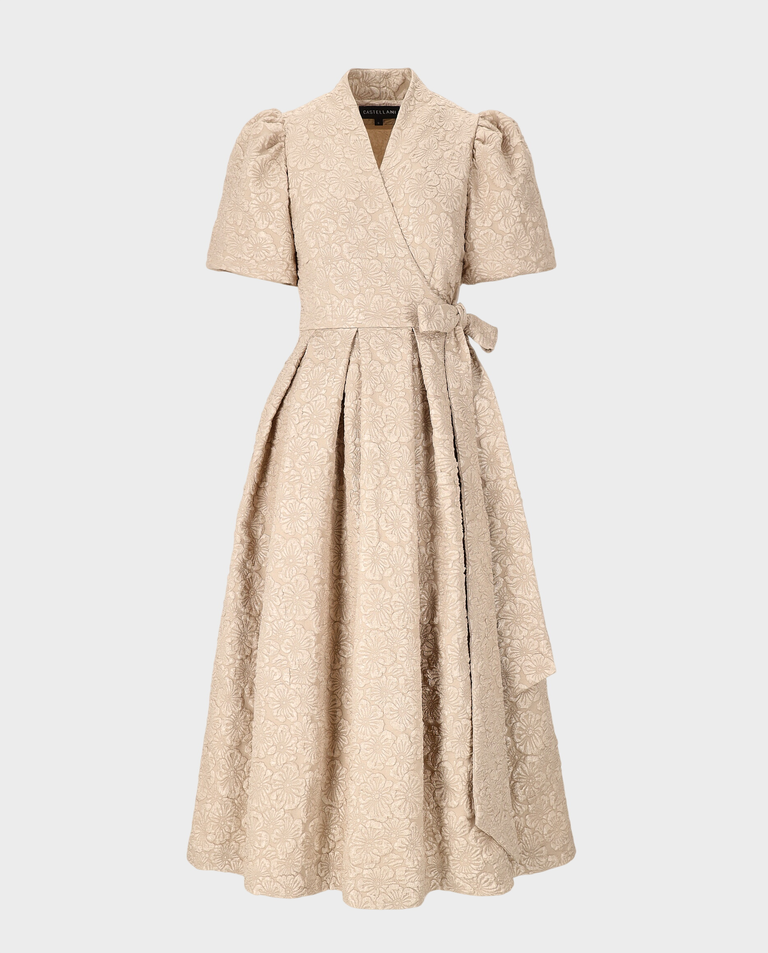 Elegancka beżowa sukienka Aurelia