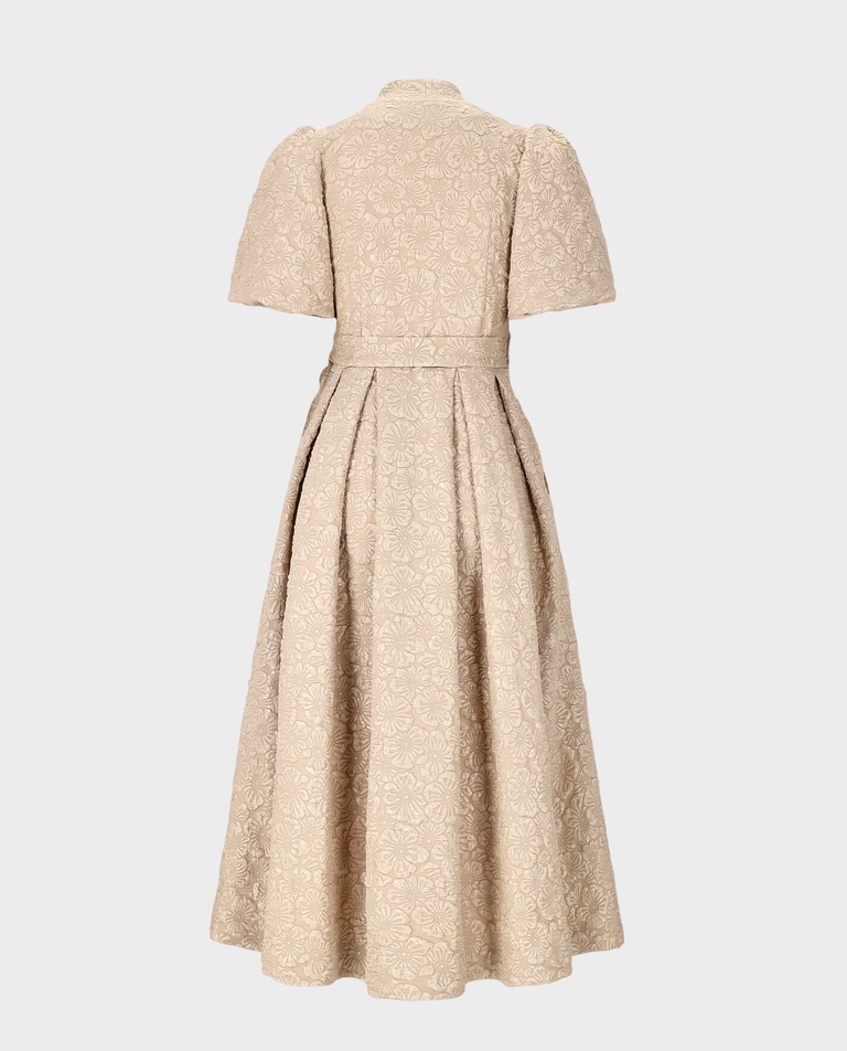 Elegancka beżowa sukienka Aurelia