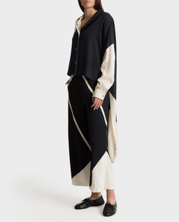 Koszula z printem o asymetrycznym kroju - Image #1