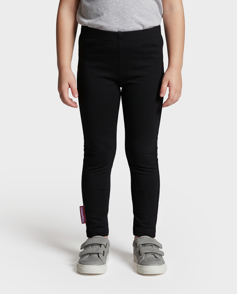 Czarne legginsy z logo