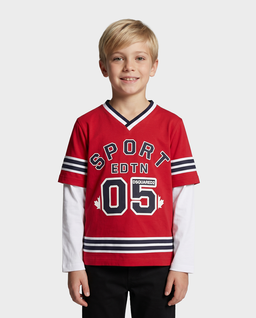 Czerwona bluzka z napisami - Image #0