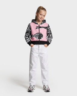 Bluza z kapturem w print zebry - Image #2