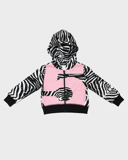 Bluza z kapturem w print zebry - Image #1