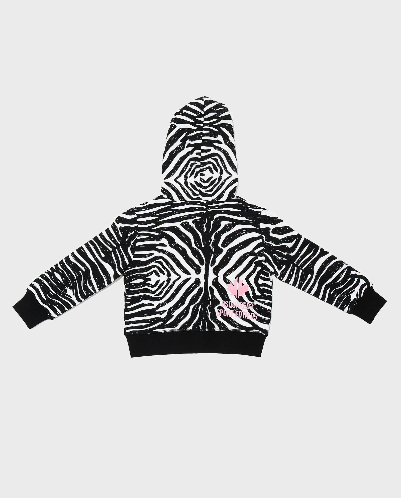 Bluza z kapturem w print zebry - Image #3