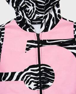 Bluza z kapturem w print zebry - Image #4