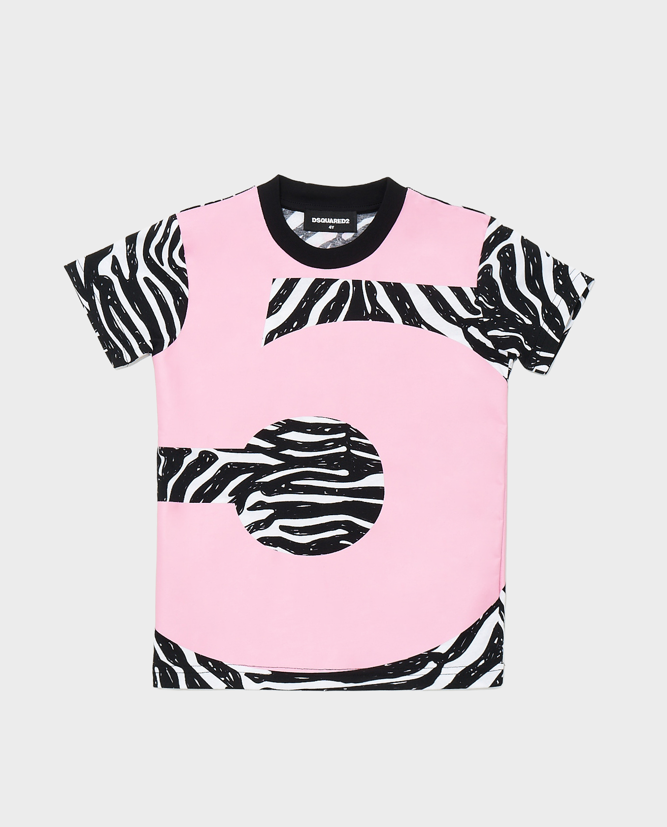 T-shirt w print zebry 4-16 lat - Image #1