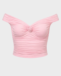 Różowy top z różą Cindy - Image #0