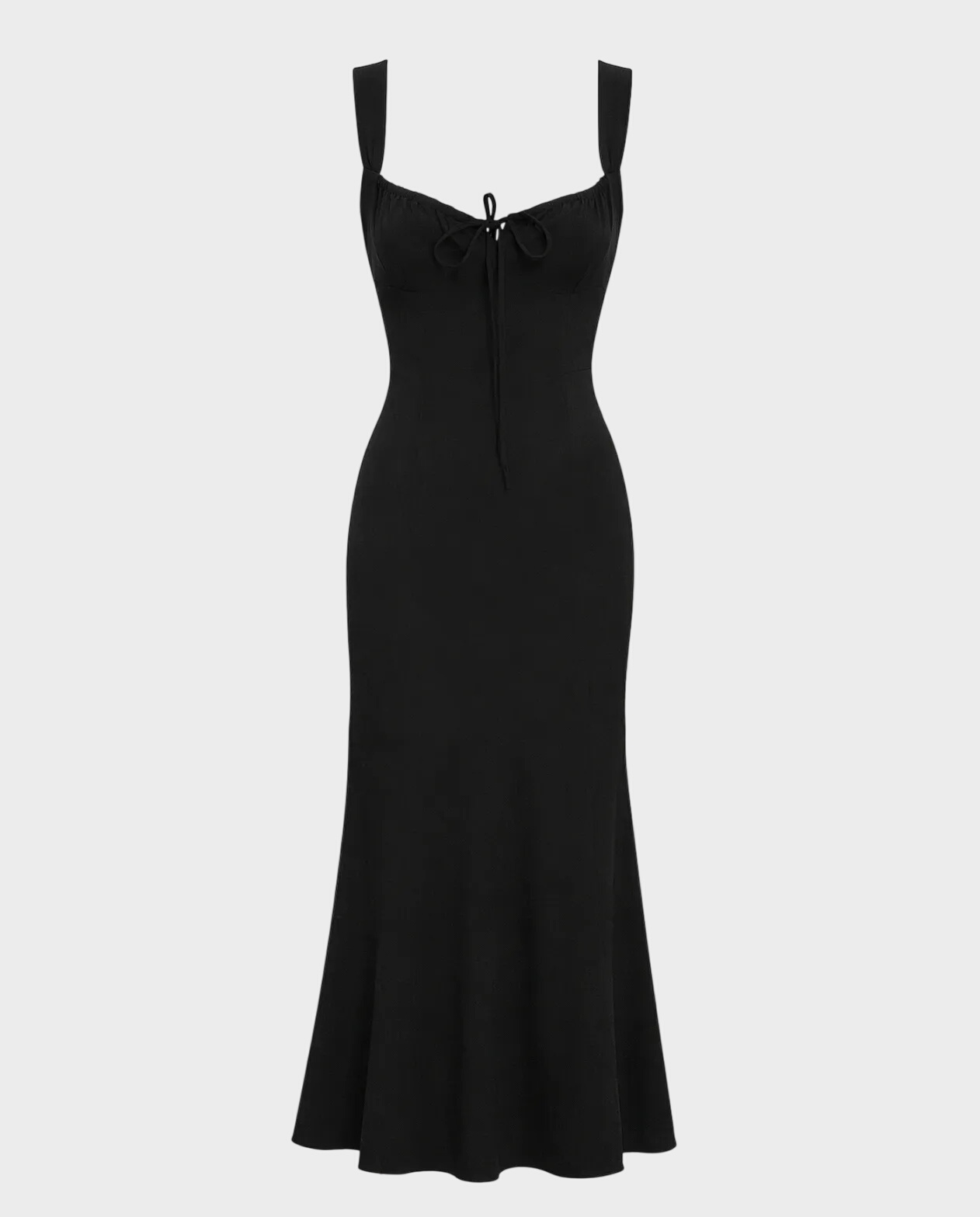 Czarna midi sukienka Kaia - Image #0