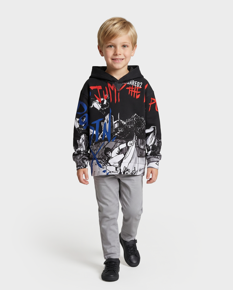 Czarna bluza z grafiką - Image #2