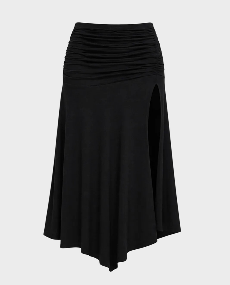 Czarna spódnica z rozcięciem Tessa