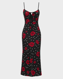 Sukienka w róże Noemi Midnight Dream - Image #0