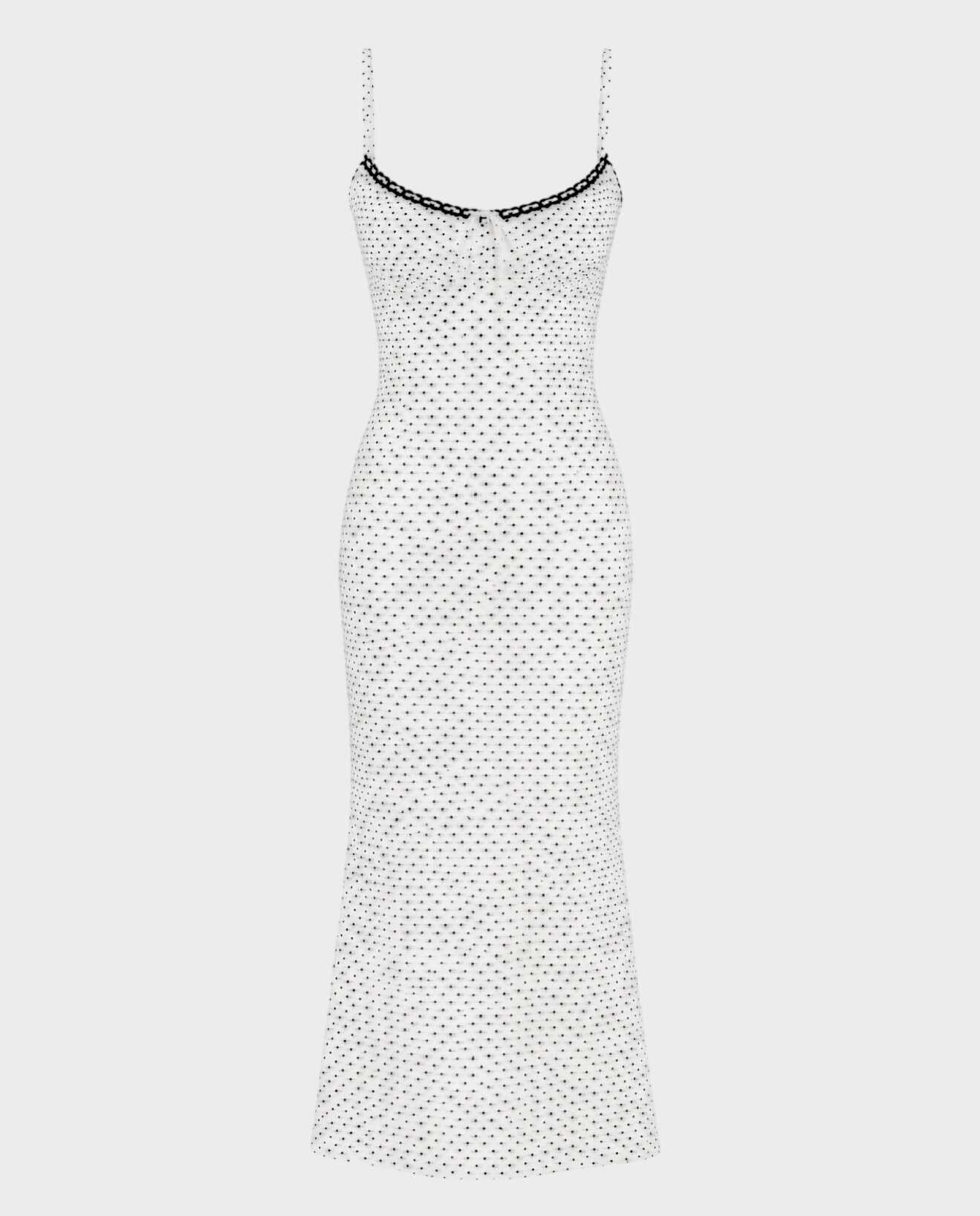 Biała sukienka w groszki Noemi - Image #0