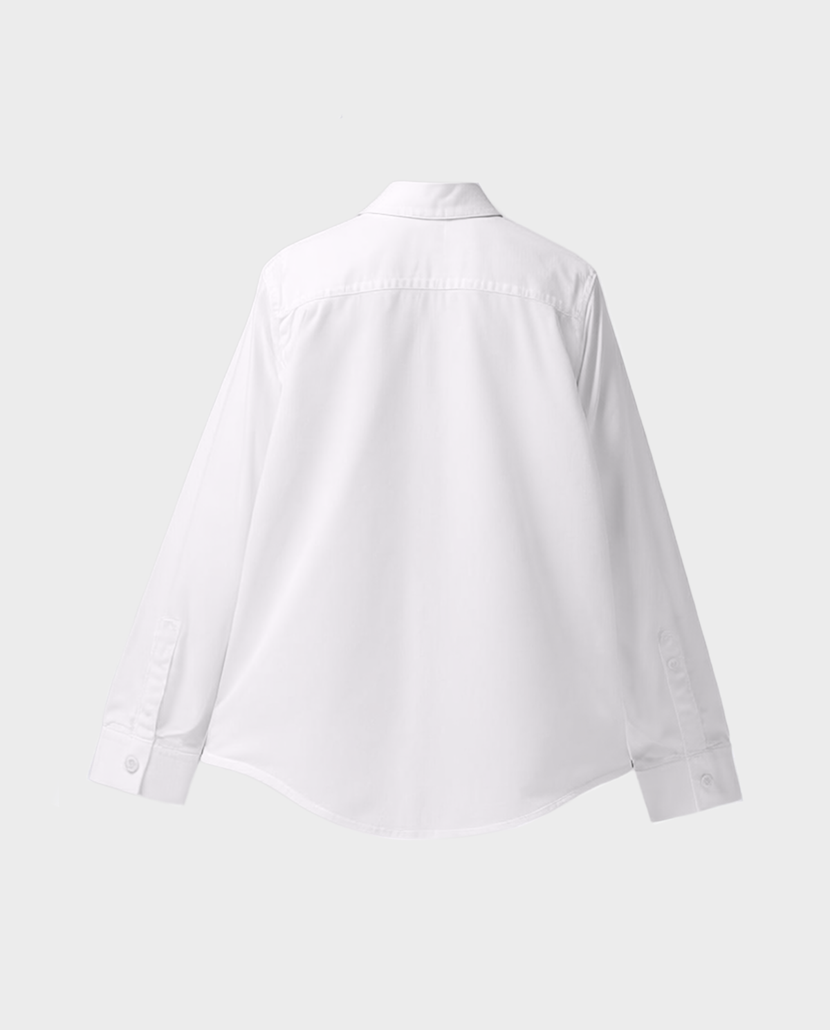 Biała bawełniana koszula z logo - Image #3