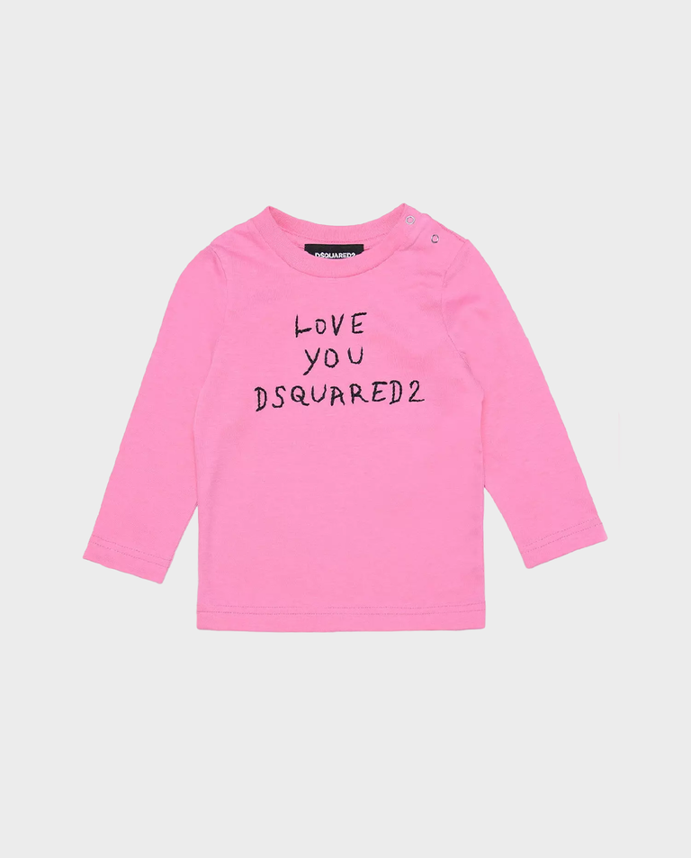 Bawełniana różowa koszulka