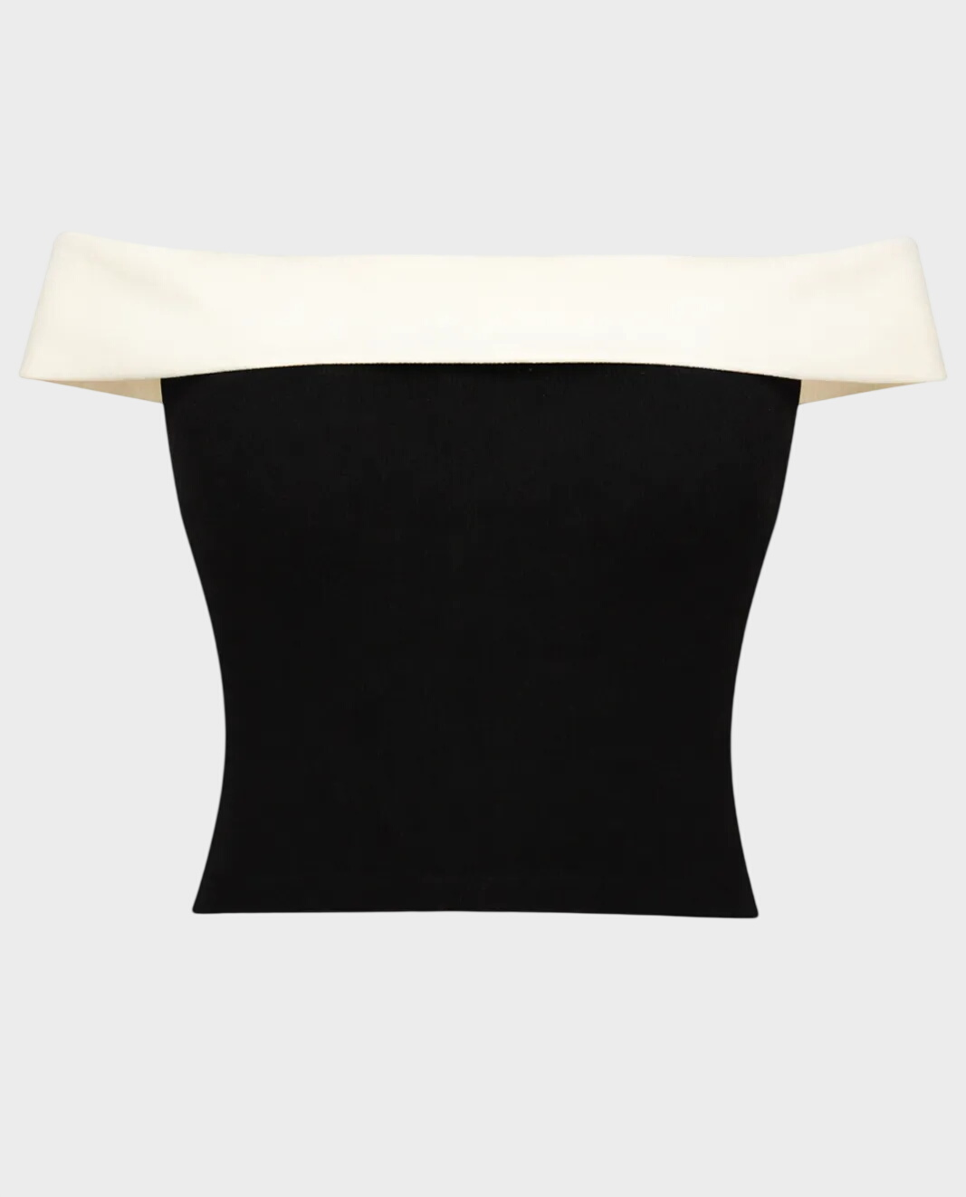 Top z kontrastowym dekoltem Carrie - Image #0