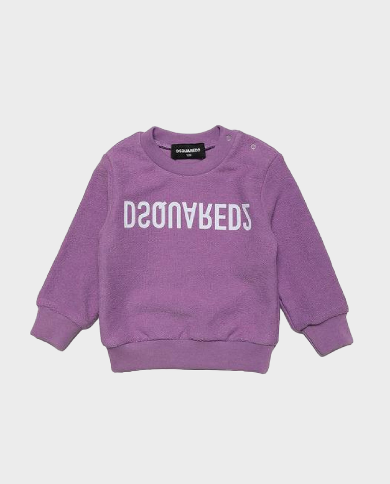 Fioletowa bluza z logo