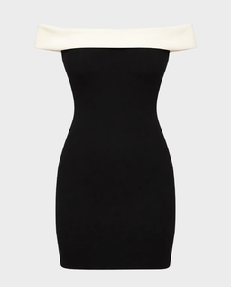 Sukienka z kontrastowym dekoltem Samantha - Image #0