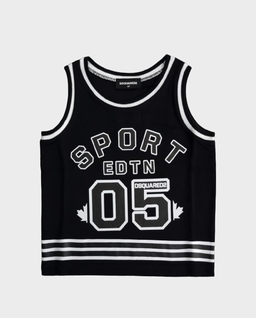 Czarny t-shirt z napisami - Image #1