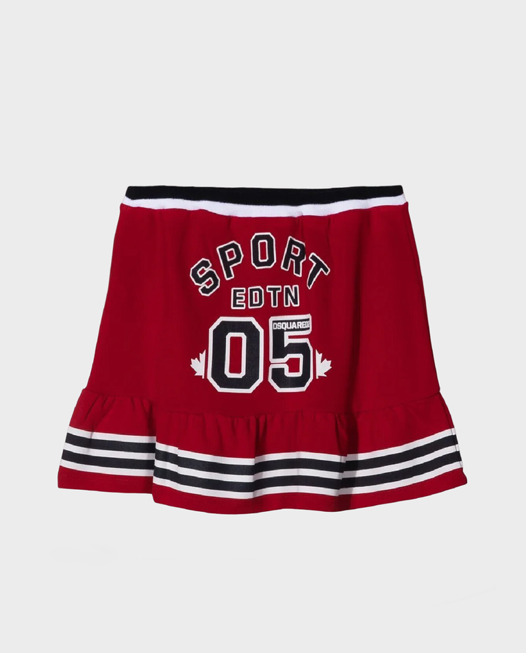 Czerwona spódniczka z wysokim stanem 4-12 lat