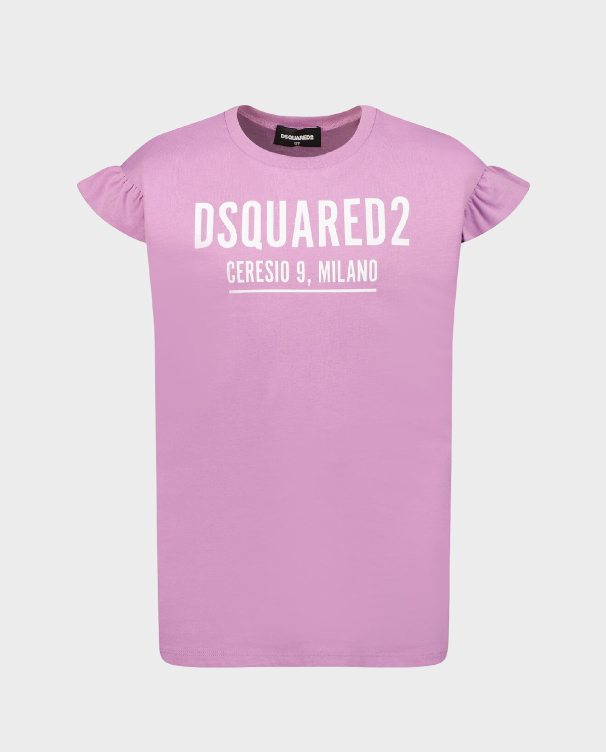 Różowy t-shirt z falbankami 4-16 lat - Image #1