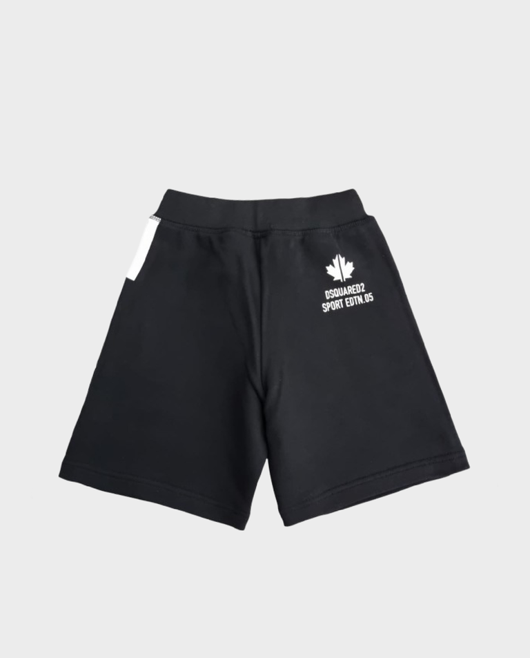 Czarne spodenki z nadrukiem - Image #3