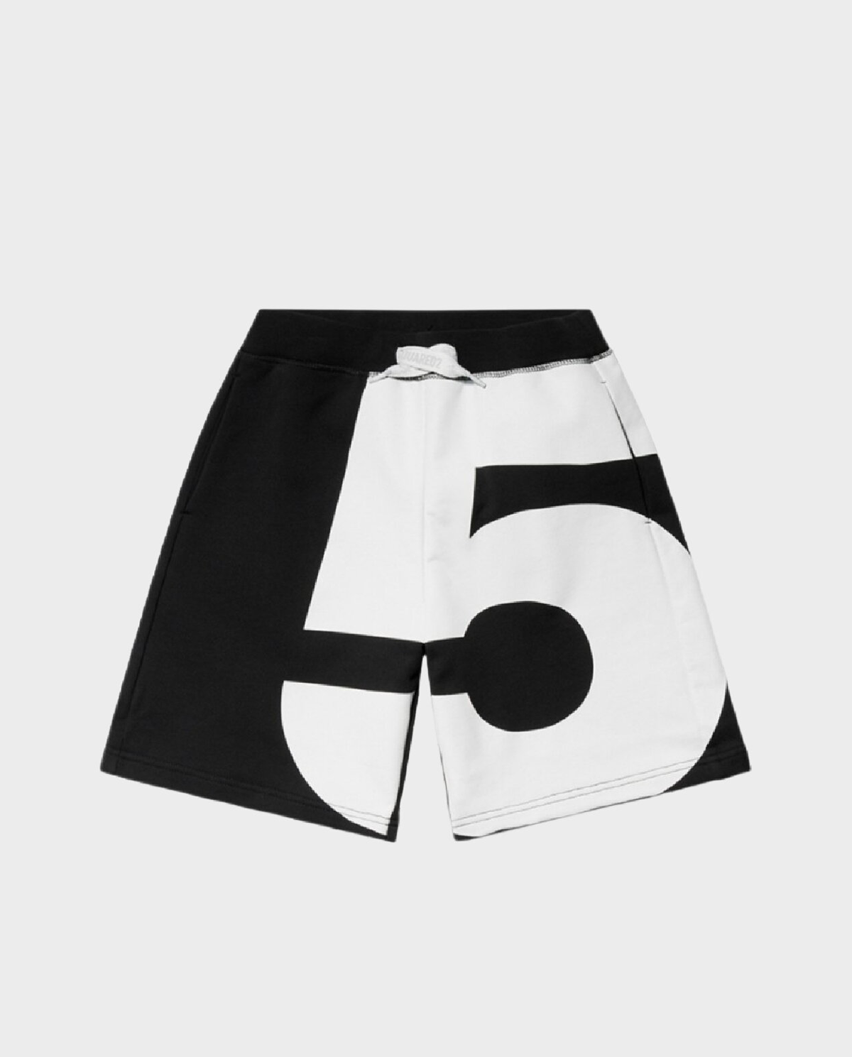 Czarne spodenki z nadrukiem - Image #1