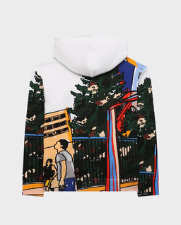 Bluza z kapturem z kolorowymi nadrukami - Image #2