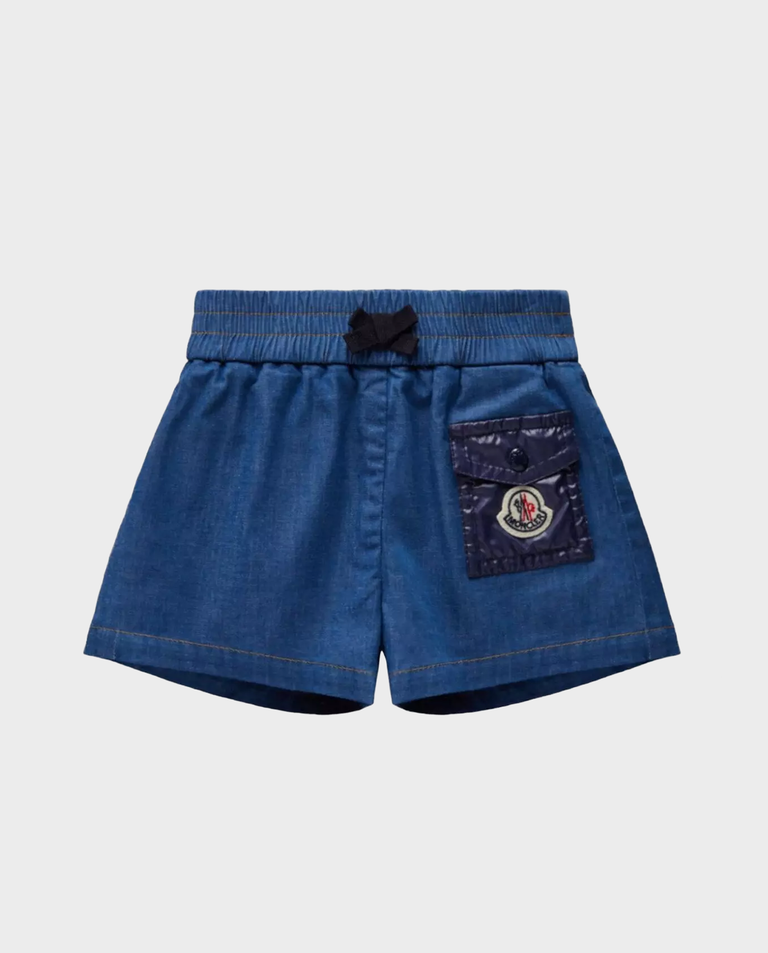 Granatowe szorty z bawełny