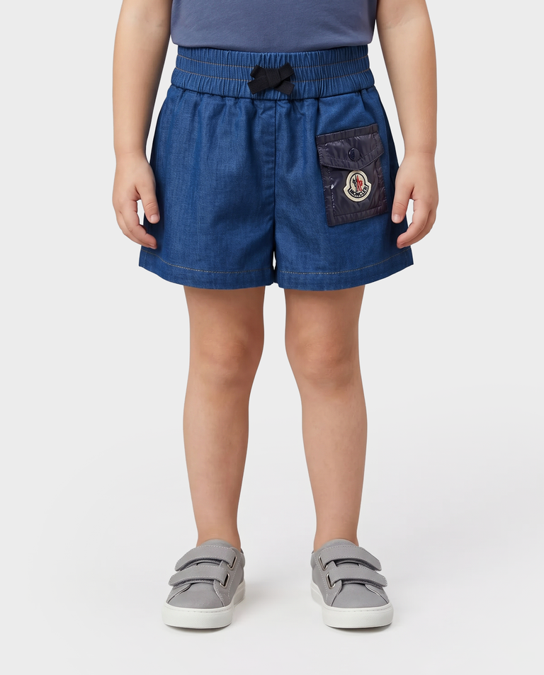 Granatowe szorty z bawełny