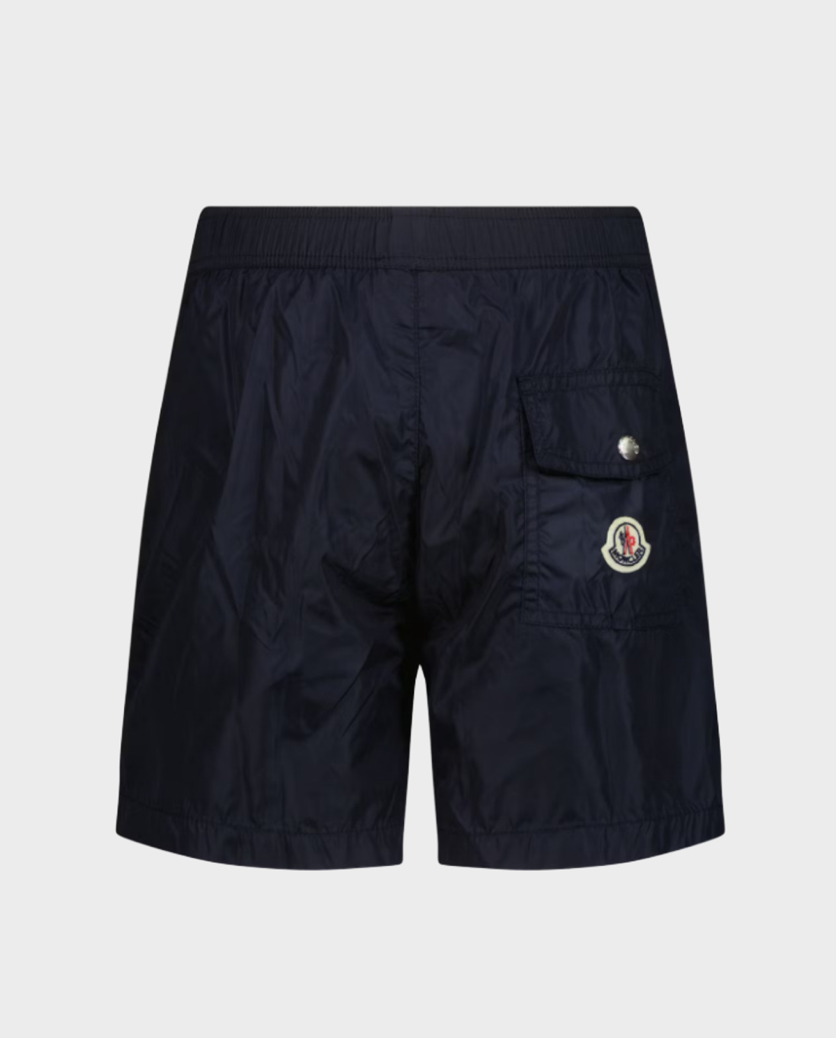 Granatowe spodenki kąpielowe z logo - Image #4