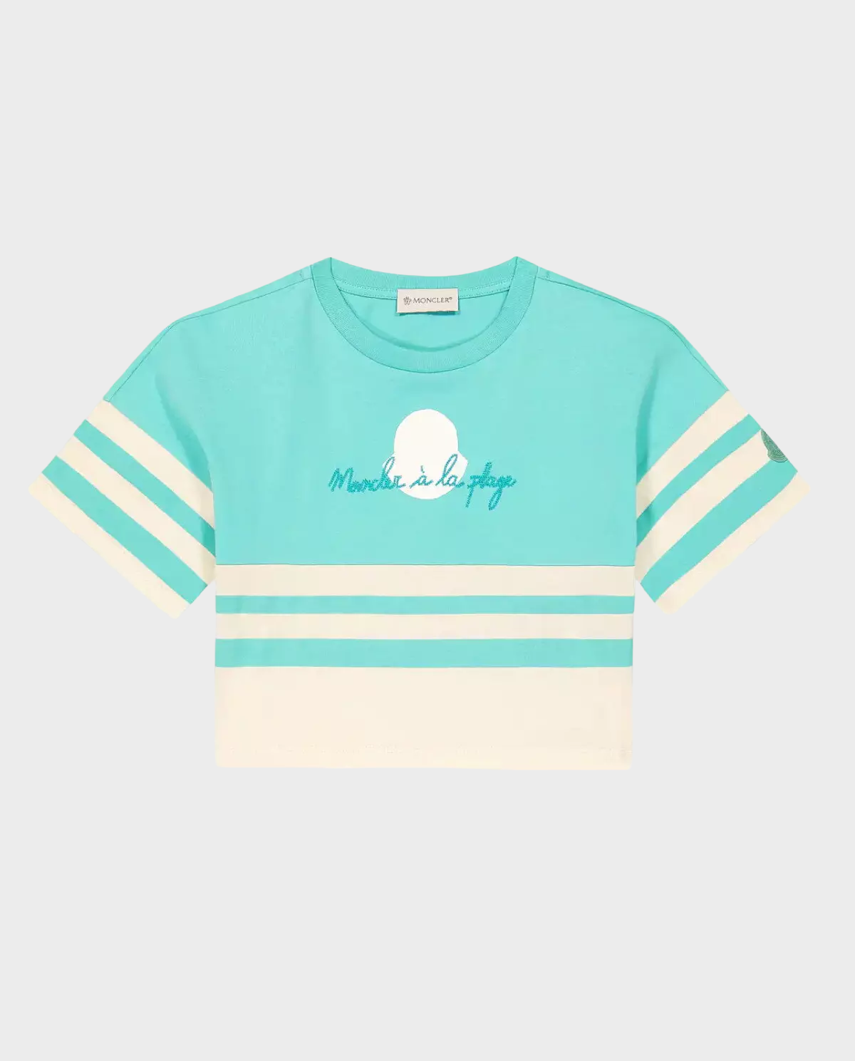 Bawełniany t-shirt w paski - Image #1