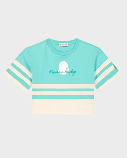 Bawełniany t-shirt w paski - Image #1