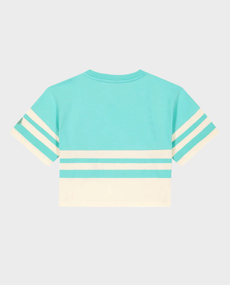 Bawełniany t-shirt w paski - Image #3