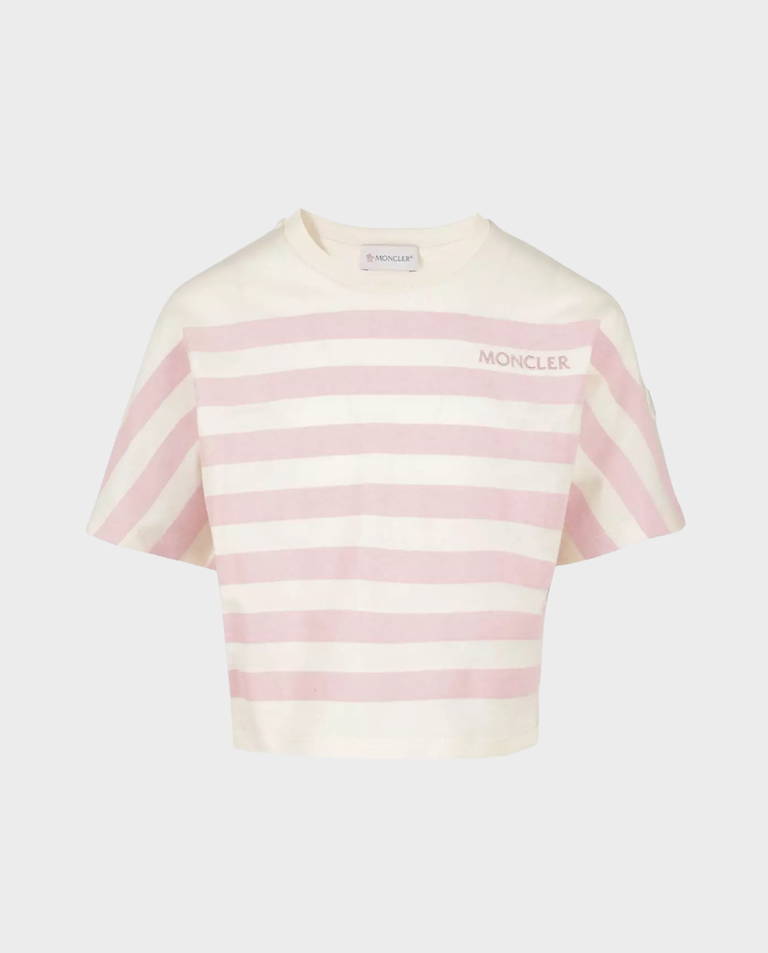 Bawełniana koszulka w różowe paski