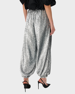 Srebrne spodnie z cekinami Bello - Image #3