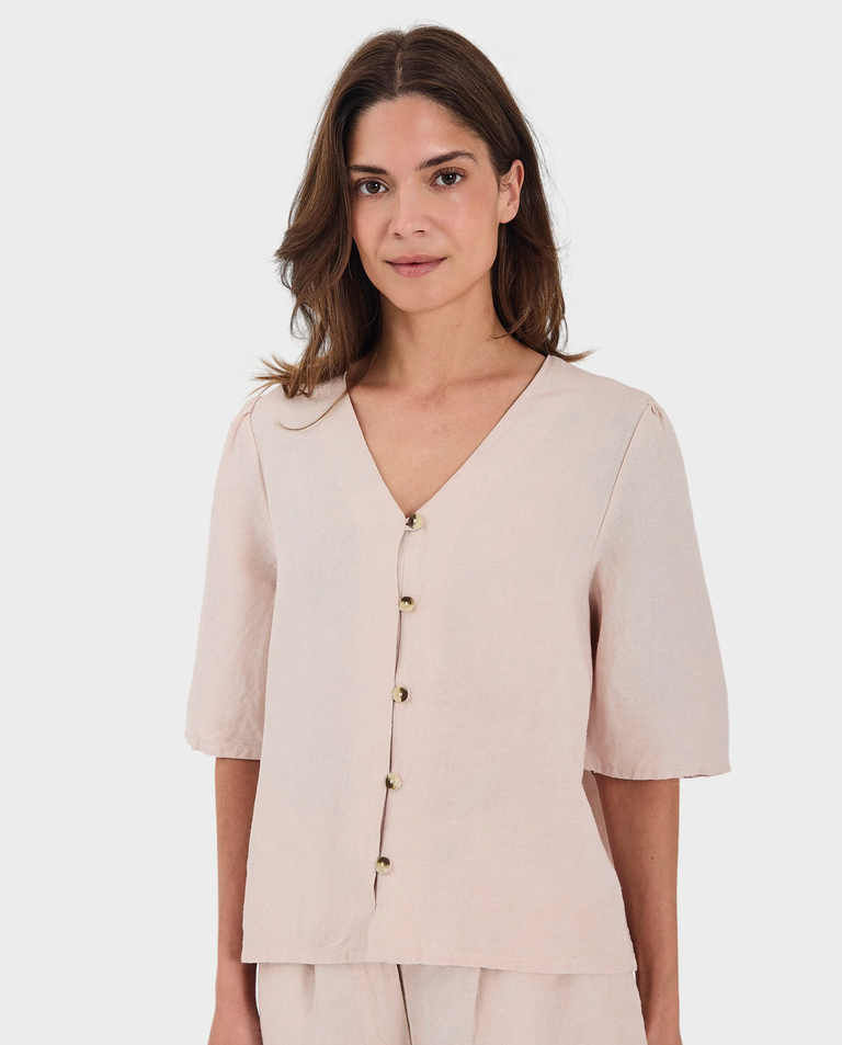 Jasnoróżowa bluzka Lineo