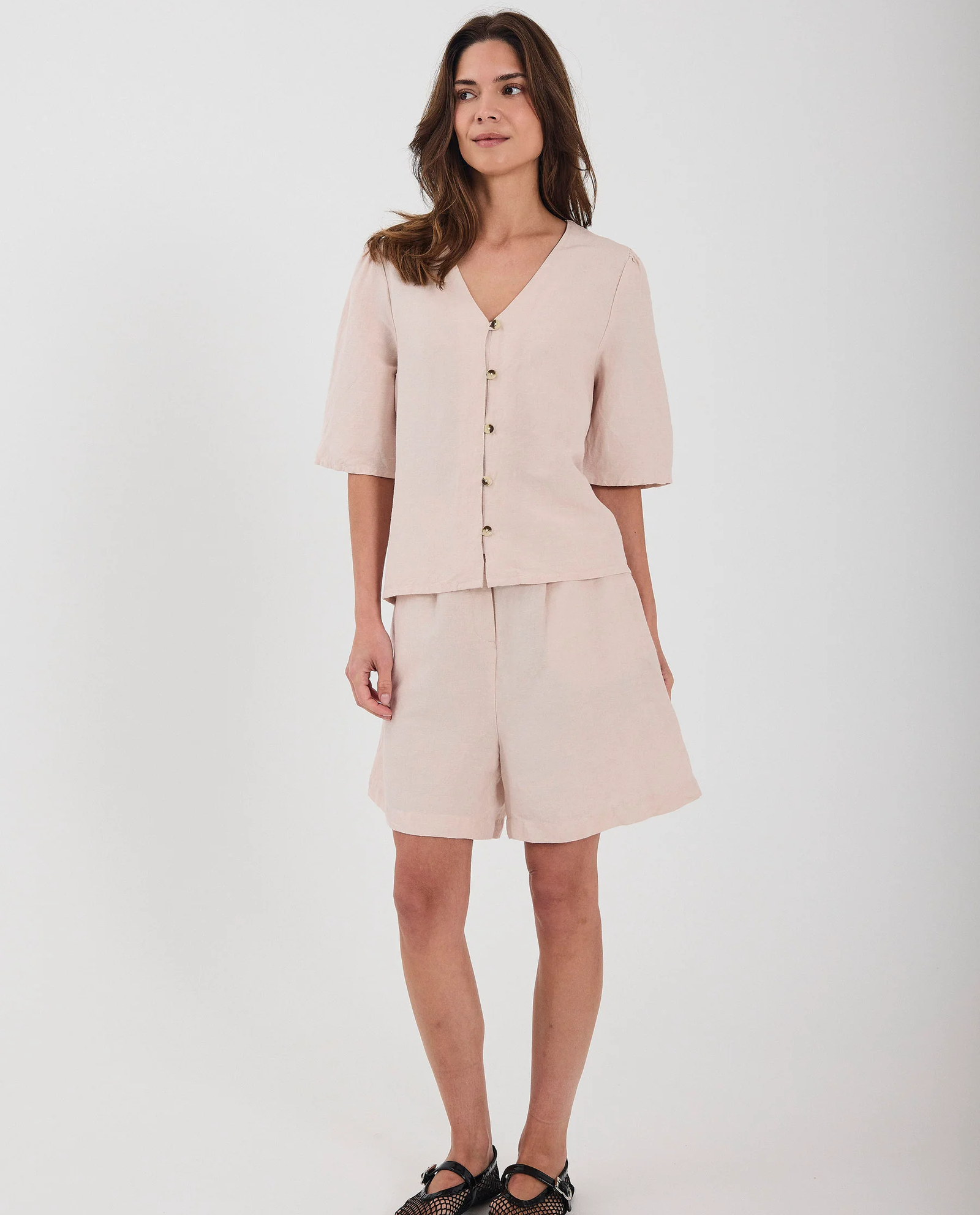 Jasnoróżowe szorty Lineo - Image #2