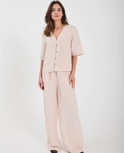 Jasnoróżowe spodnie Lineo - Image #2