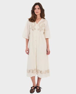 Sukienka Fen w kolorze ecru - Image #0