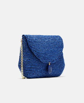 Granatowa kopertówka z rafii - Image #5