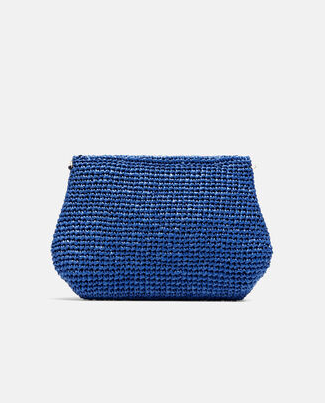 Granatowa kopertówka z rafii - Image #2