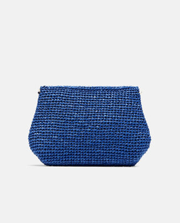 Granatowa kopertówka z rafii - Image #2