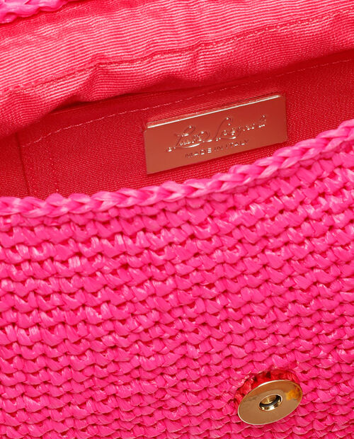 Różowa kopertówka z rafii - Image #4