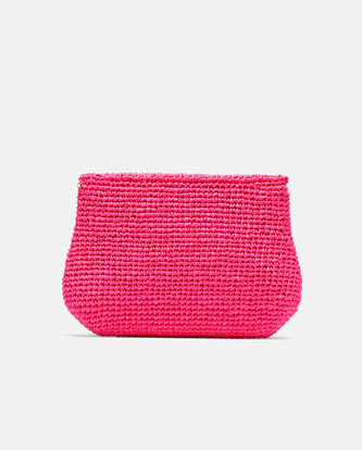 Różowa kopertówka z rafii - Image #2