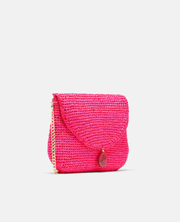 Różowa kopertówka z rafii - Image #5