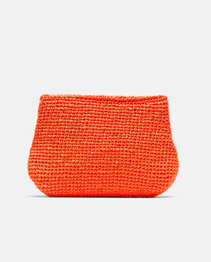 Pomarańczowa kopertówka z rafii - Image #2