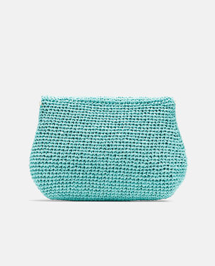 Turkusowa kopertówka z rafii - Image #2